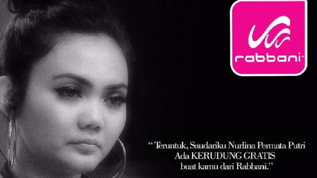 Iklan Rabbani yang sindir Rina Nose (Foto: Instagram/@rabbaniprofesorkerudung)