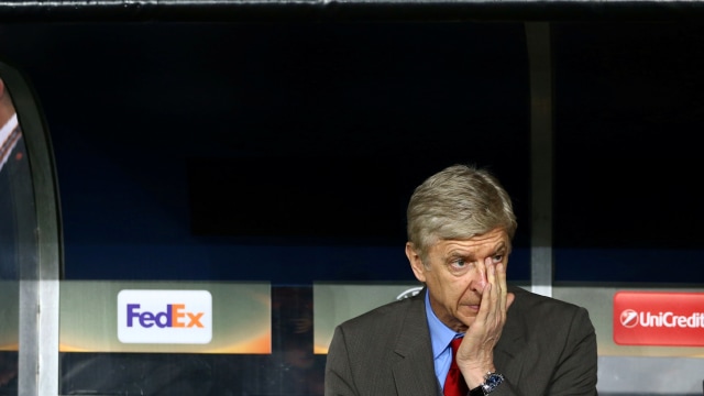 Wenger frustrasi Arsenal kalah. (Foto: Reuters/Wolfgang Rattay)