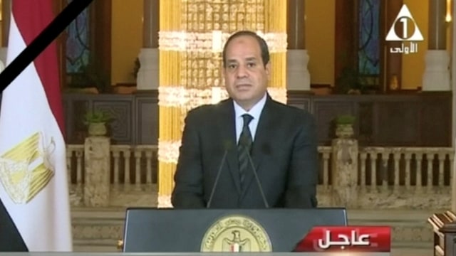 Presiden Mesir, Abdel Fattah Al Sisi. Foto:  EGYPT STATE TV/ via REUTERS 