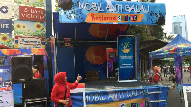 Mobil antigalau di Kirab Kebangsaan (Foto: Abdul Latif/kumparan)