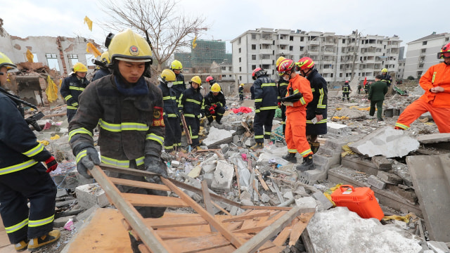 Ledakan di Ningbo, China (Foto: REUTERS/Stringer)