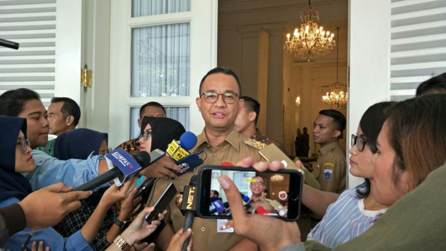 Gubernur DKI Jakarta, Anies Baswedan di Balai Kota (Foto:  Johanes Hutabarat/kumparan)
