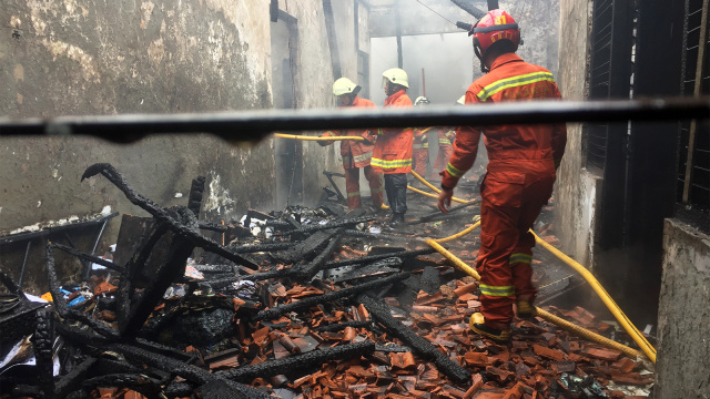 Kebakaran kawasan Kebayoran Baru (Foto: Raga Iman/kumparan)