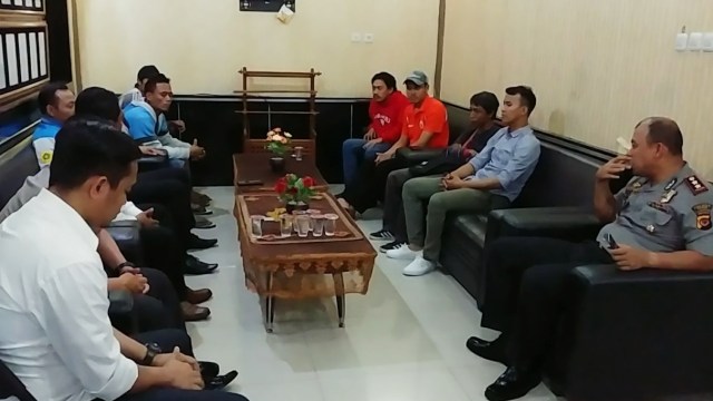 Suporter Persib dan Persija di Bogor damai (Foto: Polres Bogor)