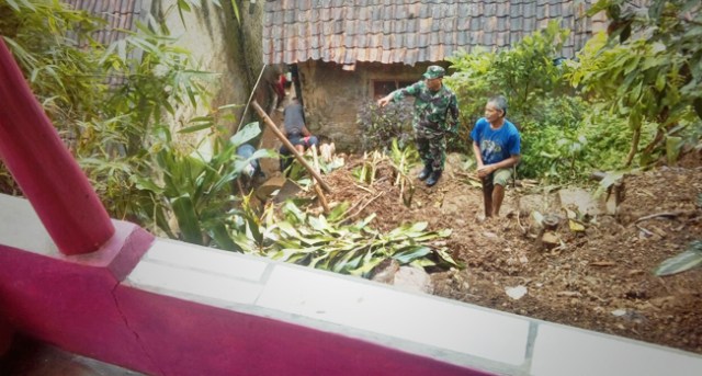 Tiga Rumah di Cibadak Kabupaten Sukabumi Terancam Longsor