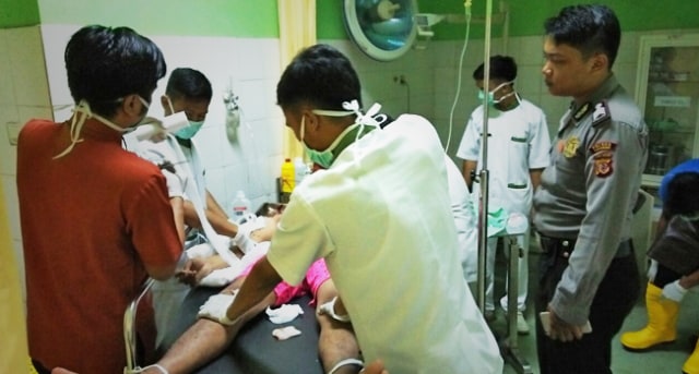 Kritis, Pemotor Ketiban Dahan Pohon di Cibadak Kabupaten Sukabumi