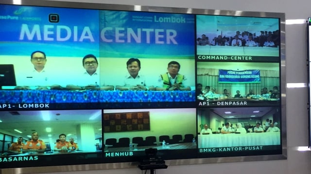 Conference LBP dari Command Center Kemenhub (Foto: Soejono Saragih/kumparan)