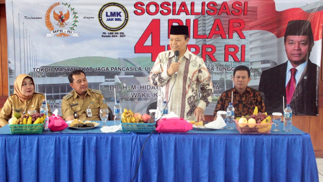 Hidayat Nur Wahid di sosialiasi 4 pilar (Foto: Dok. Istimewa)