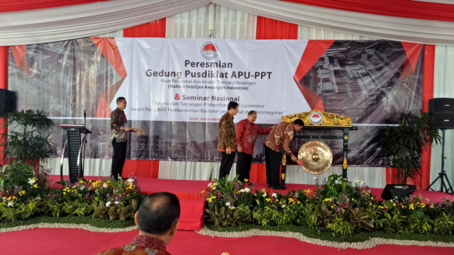 Wiranto Meresmikan Gedung Pusdiklat APU-PPT (Foto: Nabilla Fatiara/kumparan)
