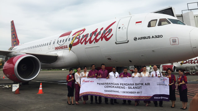 Penerbangan pertama Batik Air Jakarta-Silangit. (Foto: Selfy Sandra Momongan/kumparan)