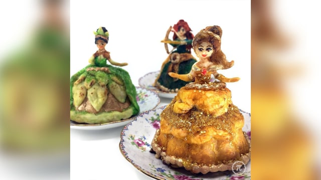 Kue pai berbentuk princess disney (Foto: Instagram @thepieous)