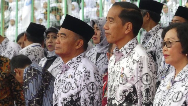 Jokowi dan Muhadjir Effendy Foto: Yudhistira Amran Saleh/kumparan