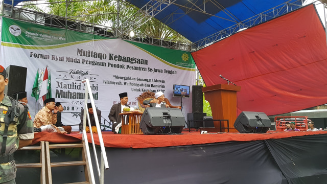 KH Maimoen Zubaer peringati Maulid di Ponpes Wali  (Foto: Dok FSKM se-Jawa Tengah)