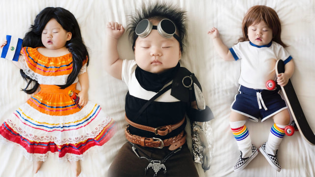 Gemasnya Bayi Joey dengan Tampilan Berbagai Kostum (Foto: Instagram/@lauraiz)
