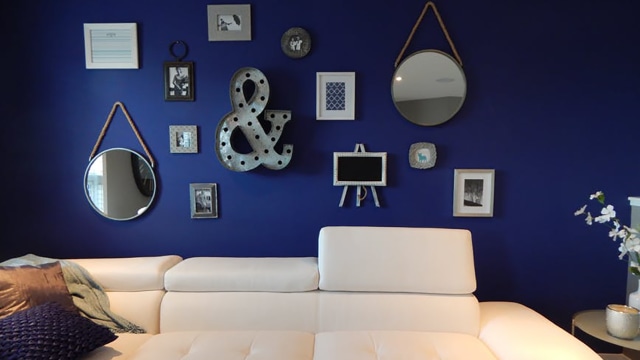 Ruangan dengan cat bewarna biru. (Foto: Pexels)