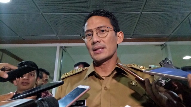 Sandiaga Uno di Balai Kota Jakarta (Foto: Nabila Fatiara/kumparan)