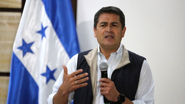 Juan Orlando Hernandez, Presiden Honduras (Foto: AFP/Julio Antunez)