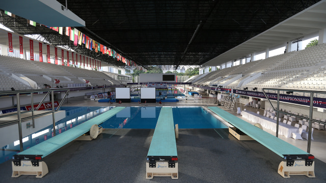 Kolam renang venue akuatik di GBK (Foto: Aditia Noviansyah/kumparan)