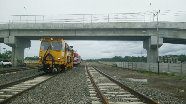 Progres Pembangunan Jalur KA Makassar-Parepare. (Foto: Dok. Dojok Setijowarno)