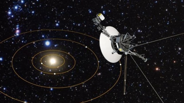 Voyager 1 (Foto: NASA, ESA, dan G. Bacon)