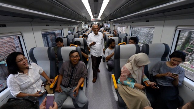 Kereta bandara Soekarno-Hatta (Foto: Fanny Kusumawardhani/kumparan)