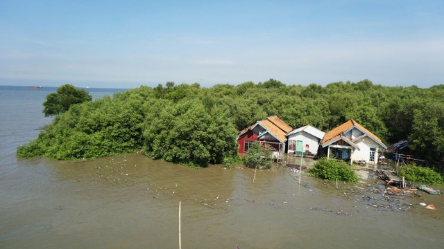 Banjir Rob di Muara Gembong  (Foto: Iqbal Firdaus/kumparan)