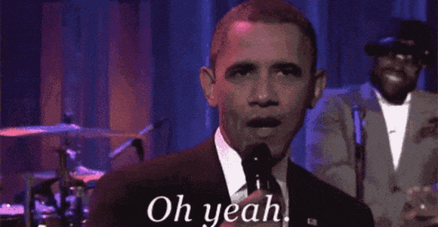 Barack Obama 'Oh yeah'. (Foto: Tenor)