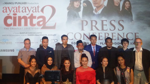 Jumpa pers film Ayat-Ayat Cinta 2 (Foto: Mustika Sari/kumparan)