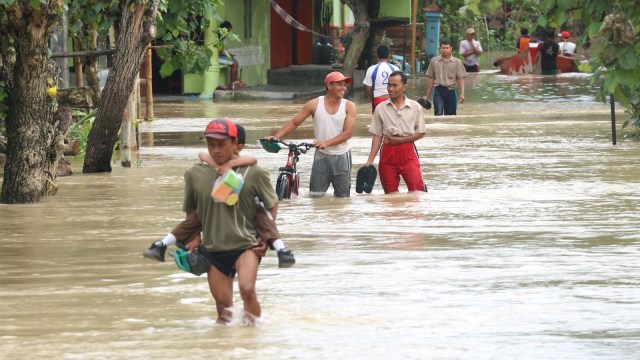 Banjir akibat siklon (Foto: Antara)