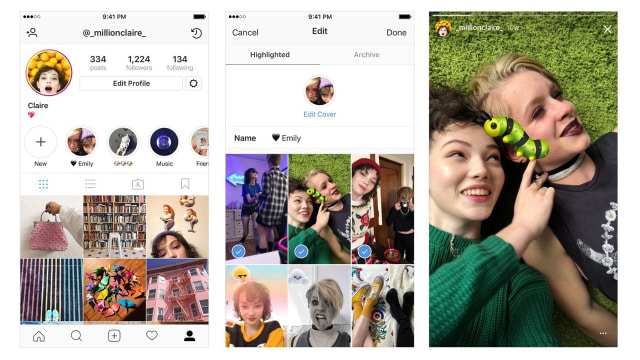 Fitur Stories Highlights di Instagram. (Foto: Instagram)