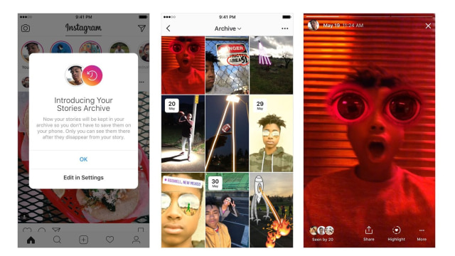 Fitur Stories Archive di Instagram. (Foto: Instagram)