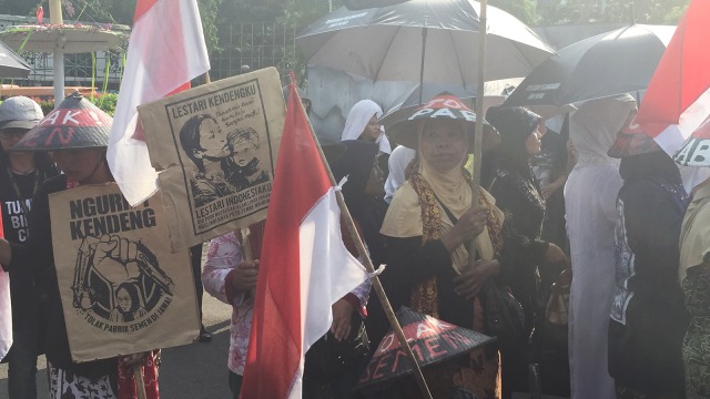 Aksi Kamisan di depan Istana Negara (Foto: Soejono Eben Ezer Saragih/kumparan)