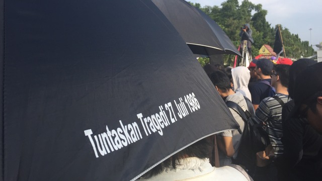 Peserta aksi Kamisan. (Foto: Soedjono Eben Ezer Saragih/kumparan)