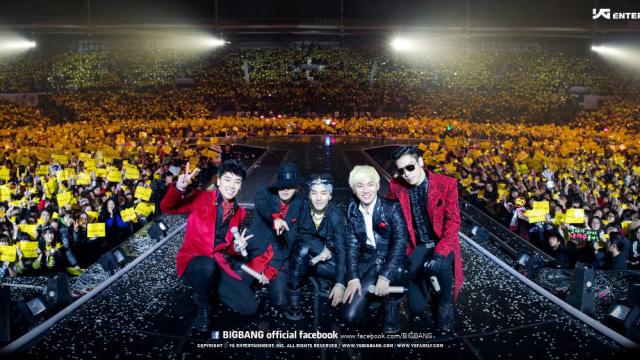 Tiket konser Bigbang paling dicari turis asing (Foto: Facebook @Bigbang)