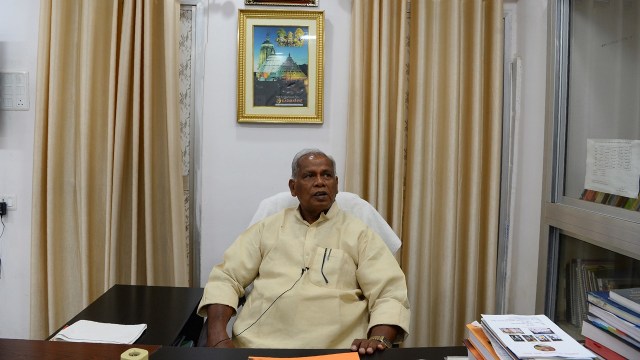 Jitan Ram Manjhi, mantan Menteri Utama Bihar (Foto: SAJJAD HUSSAIN / AFP)