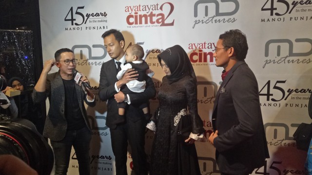 Sandiaga hadiri Premiere Film Ayat-Ayat Cinta 2 (Foto: Nabilla Fatiara/kumparan)
