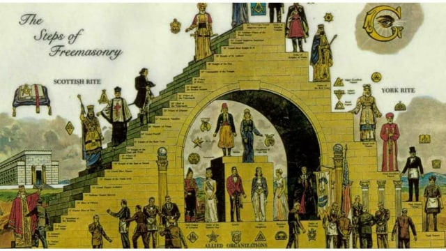 Tugu mirip tangga Freemasonry. (Foto: Dok. Cak Patto Made)