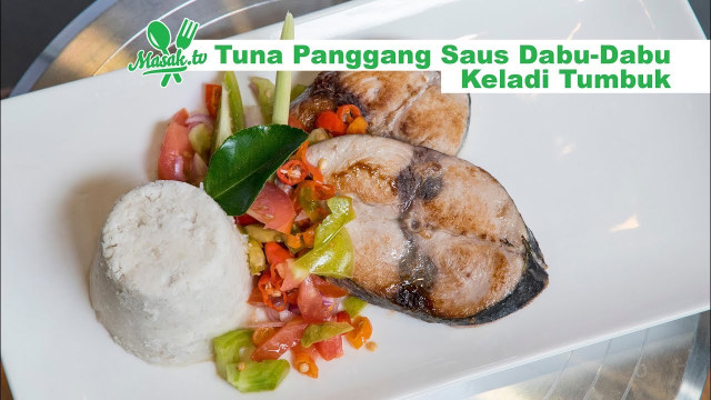 Tuna Panggang Saus Dabu-Dabu Keladi Tumbuk
