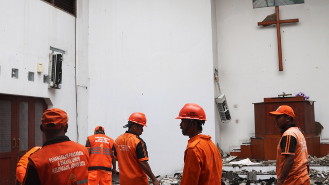 Gereja GKI Pasca Kebakaran Pasar Gembrong (Foto: Fanny Kusumawardhani/kumparan)