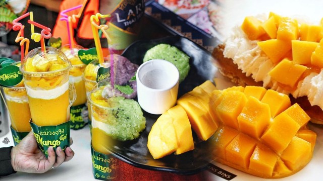 Makanan kekinian berbahan mangga (Foto: Instagram  @kingmangoindonesia @jktfoodbang @beansbins_yuldong)