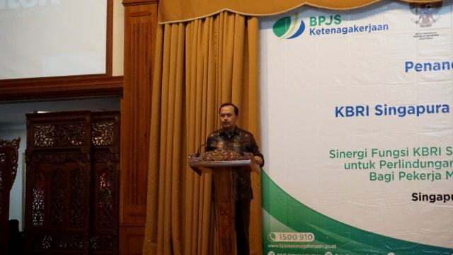 Kerjasama BPJS dan KBRI di Singapura. (Foto: Aprilandika Pratama/kumparan)