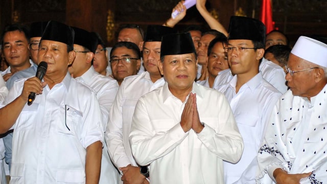 Prabowo umumkan Sudrajat jadi cagub Jabar (Foto: Antara/Arif Firmansyah)