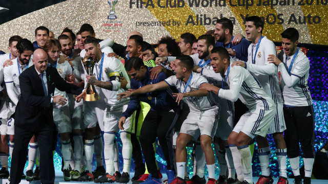 Madrid juara Piala Dunia Antarklub 2016. (Foto: Behrouz MEHRI / AFP)