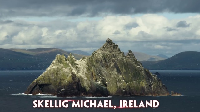 Skellig Michael, Irlandia (Foto: Star Wars/YouTube)