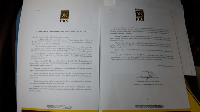 PKS kirim Surat Pada Kedubes AS (Foto: Abdul Latif/kumparan)