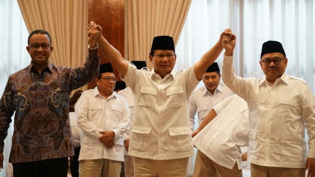 Deklarasi di kediaman Prabowo Subianto    (Foto: Jamal Ramadhan/kumparan)