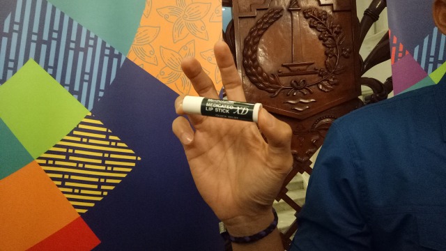 Lip Balm yang digunakan Sandiaga Uno (Foto: Nadia Riso/kumparan)