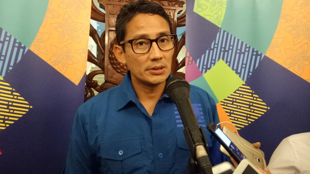 Sandiaga Uno di Balai Kota (Foto: Nadia Riso/kumparan)