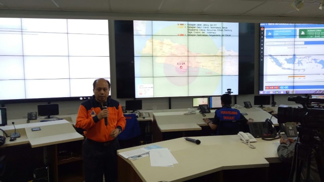Kepala BNPB Sutopo di BNPB Jakarta. (Foto: Johanes Hutabarat/kumparan)