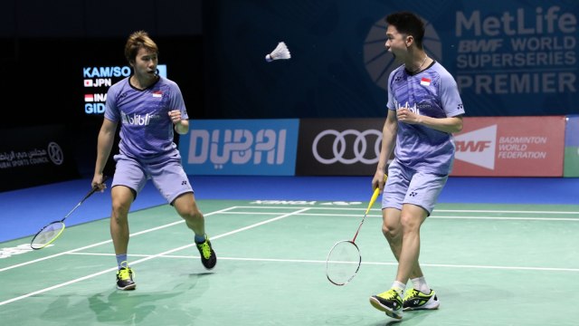 Kevin & Marcus di BWF Super Series Finals 2017 (Foto: Dok PP PBSI)